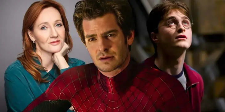 J.K. Rowling, Andrew Garfield e Harry Potter