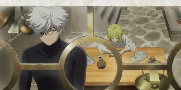 Qifrey e Coco em cena de Witch Hat Atelier