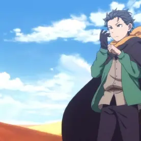 Subaru em deserto na abertura da 4ª temporada de Re:ZERO -Starting Life In Another World-