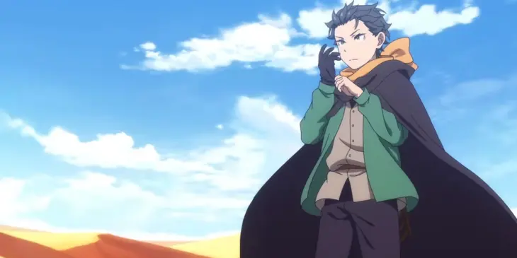 Subaru em deserto na abertura da 4ª temporada de Re:ZERO -Starting Life In Another World-