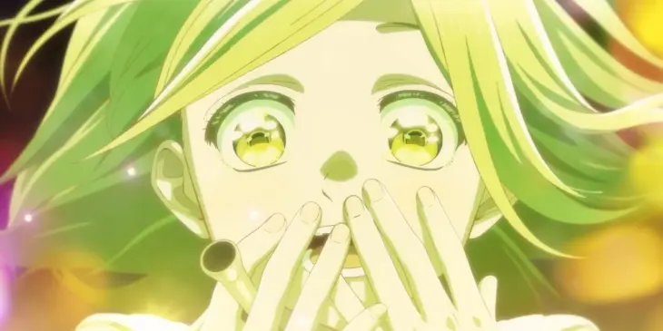 Coco usando magia em cena de Witch Hat Atelier