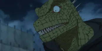Caiman em cena da 2ª temporada de Dorohedoro