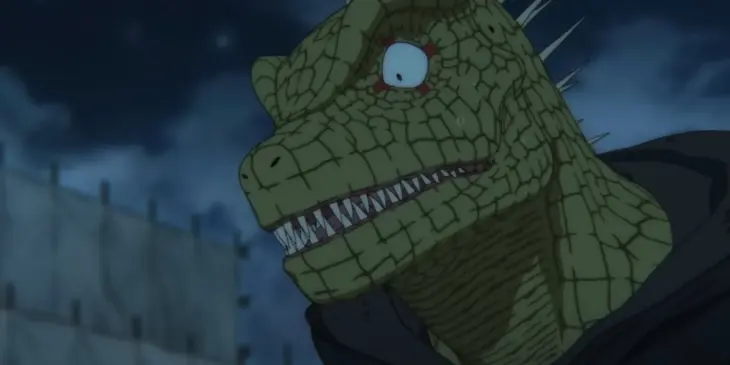 Caiman em cena da 2ª temporada de Dorohedoro