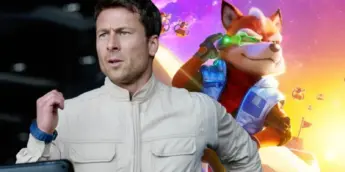 Glen Powell e Fox McCloud de Super Mario Galaxy O Filme