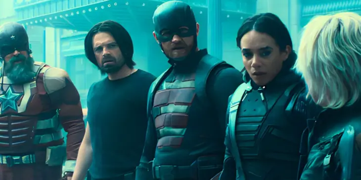 Thunderbolts em final de filme da Marvel Studios