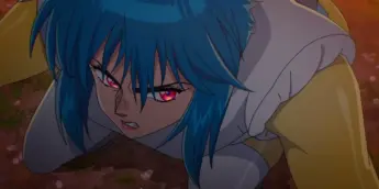Major Motoko Kusanagi em cena de The Ghost in the Shell