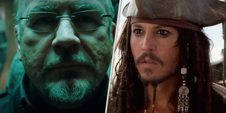 Brian Cox em X-Men 2 e Johnny Depp em Piratas do Caribe