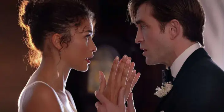 Zendaya e Robert Pattinson em O Drama
