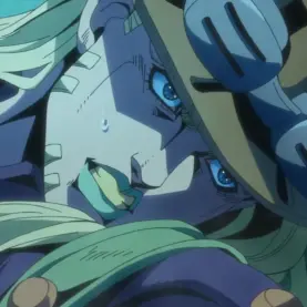 Gyro Zeppeli em cena da 2ª Etapa de JoJo's Bizarre Adventure: Steel Ball Run