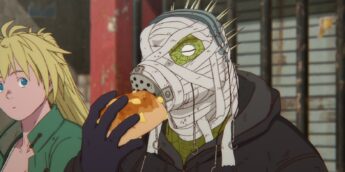 Nikaido e Caiman em cena do Episódio 16 de Dorohedoro