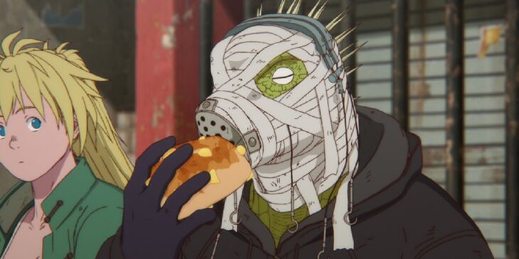 Nikaido e Caiman em cena do Episódio 16 de Dorohedoro