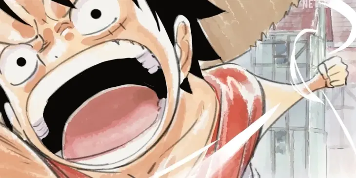 Luffy em arte conceitual de The One Piece