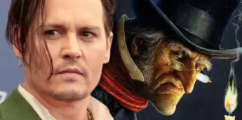 Johnny Depp, o protagonista de Ebenezer: Um Conto de Natal