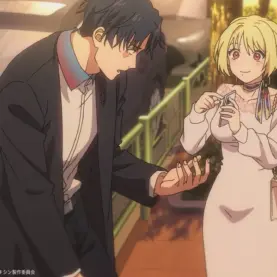 Hikaru Gero e Mei Kinosaki em cena do Episódio 1 de Marriagetoxin