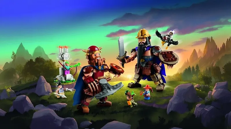 LEGO One Piece Dorry vs. Brogy - Gigantes de Little Garden