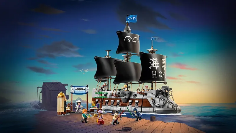 LEGO One Piece Navio de Guerra da Marinha de Garp