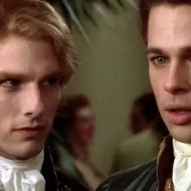 Tom Cruise e Brad Pitt em Entrevista com o Vampiro