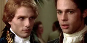 Tom Cruise e Brad Pitt em Entrevista com o Vampiro