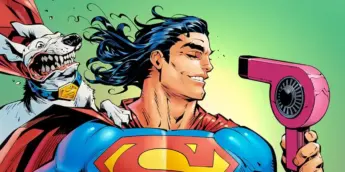 Superman com seu mullet dos anos 90 nos quadrinhos
