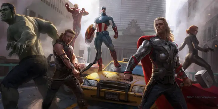 Arte de Ryan Meinerding para Os Vingadores