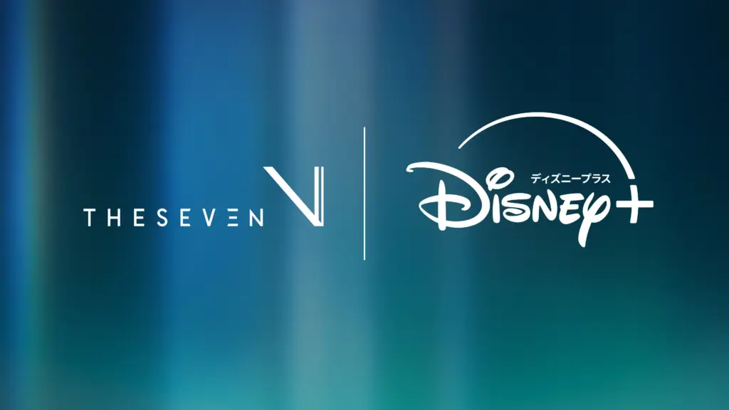 Logos do Disney+ Japão e da The Seven, Inc.