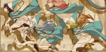 Aprendizes de Qifrey na abertura de Witch Hat Atelier