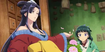 Joka e Maomao em arte sazonal de Diários de uma Apotecária