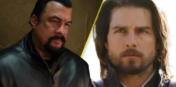 Steven Seagal e o ator Tom Cruise em O Último Samurai