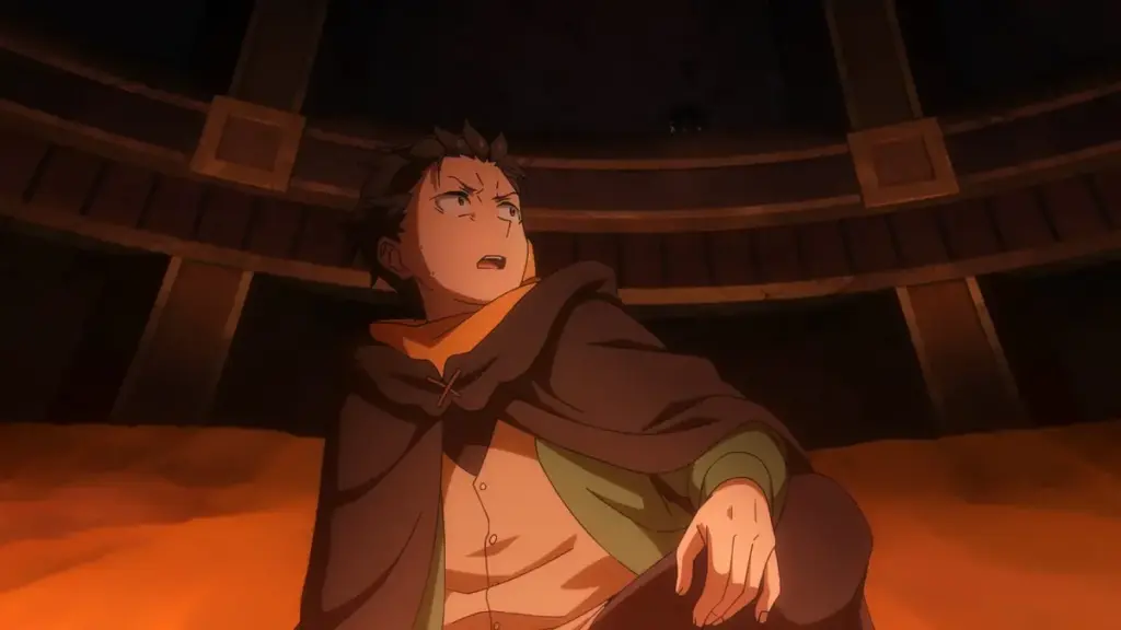 Subaru em cena do Episódio 69 de Re::ZERO -Starting Life in Another World-