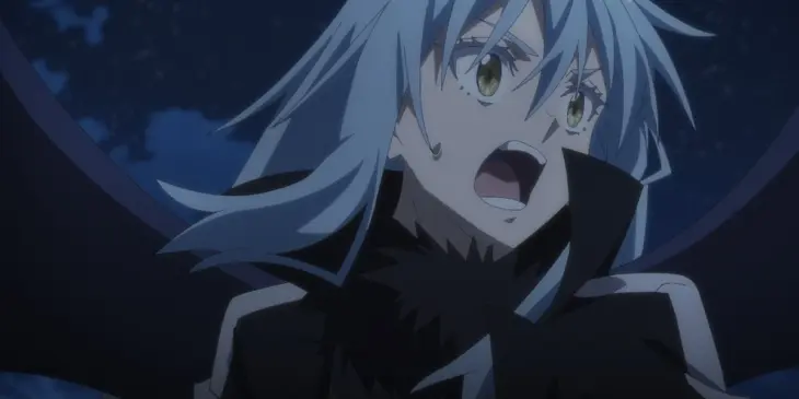 Cena de That Time I Got Reincarnated As A Slime O Filme: Lágrimas Do Mar Azul-Celeste