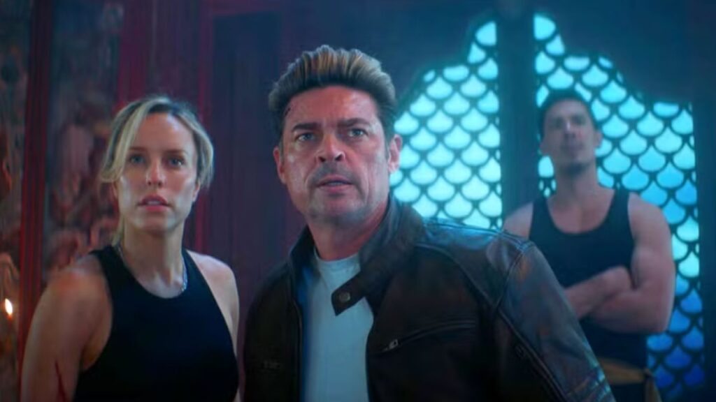 Karl Urban com elenco de Mortal Kombat II