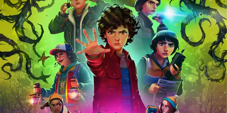 Protagonistas de Stranger Things Histórias de 85