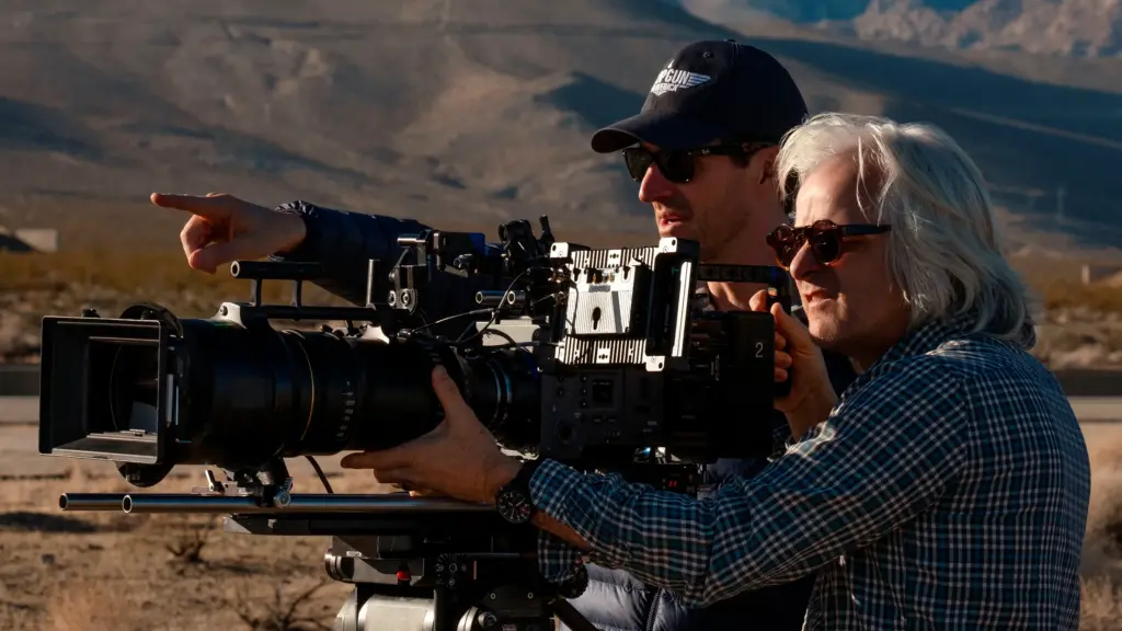 Joseph Kosinski e Claudio Miranda nos bastidores de Top Gun: Maverick