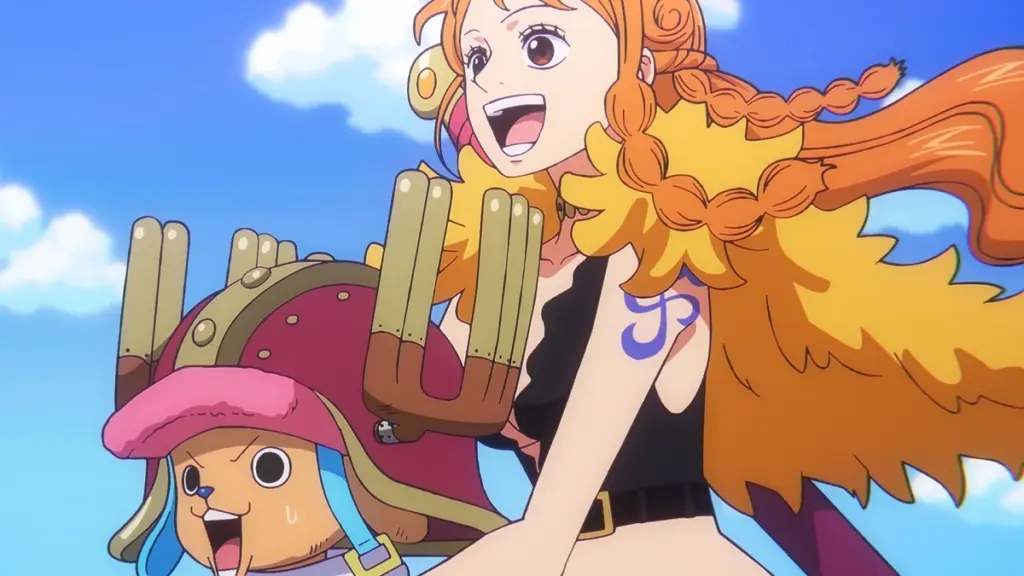 Chopper e Nami em cena do Episódio 1.159 de One Piece