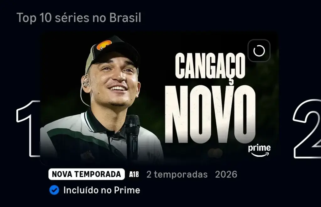 2ª temporada de Cangaço Novo na liderança do Top 10 do Prime Video