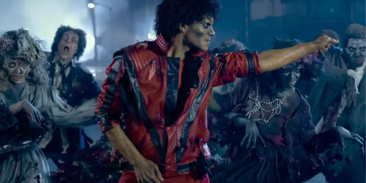 Jaafar Jackson como Michael Jackson em clipe de Thriller