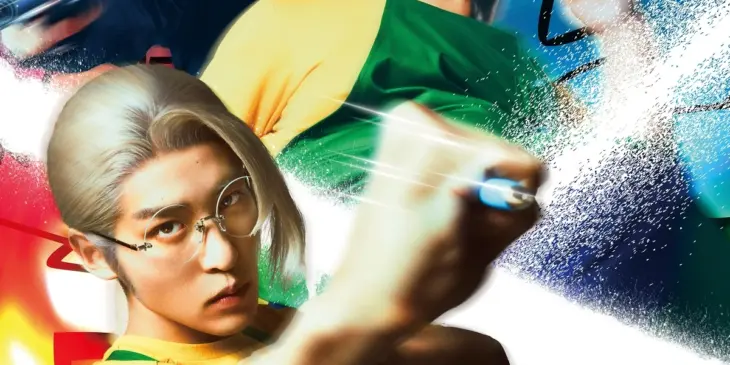 Ren Meguro como Taro Sakamoto em pôster Screen X do filme live-action de Sakamoto Days