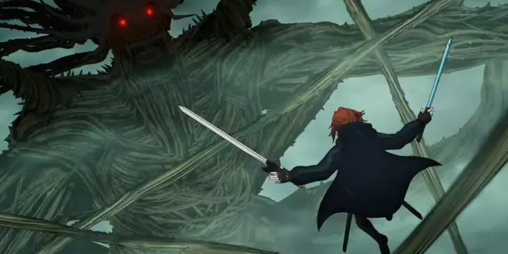 Cena do Arco Elderwood na 2ª temporada de The Beginning After the End