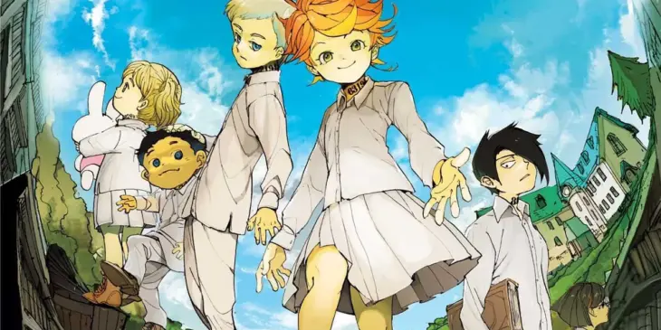 Capa do Volume 1 de The Promised Neverland