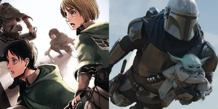 Attack on Titan e O Mandaloriano & Grogu
