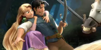 Rapunzel e Flynn Ryder em Enrolados