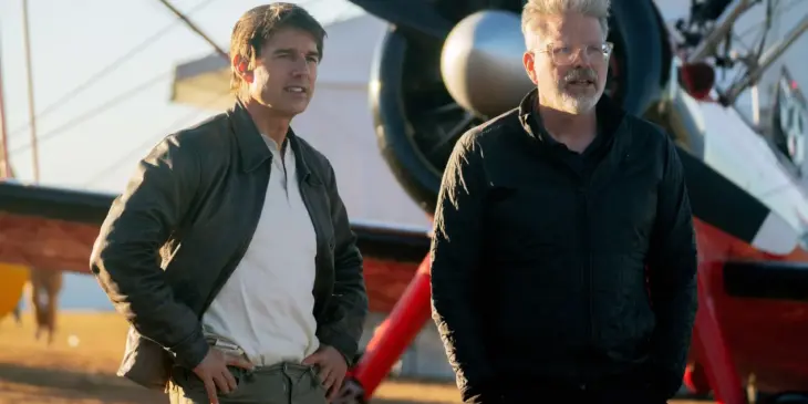 Tom Cruise e Christopher McQuarrie nos bastidores de Missão: Impossível - O Acerto Final