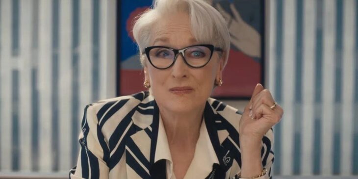 Meryl Streep em O Diabo Veste Prada