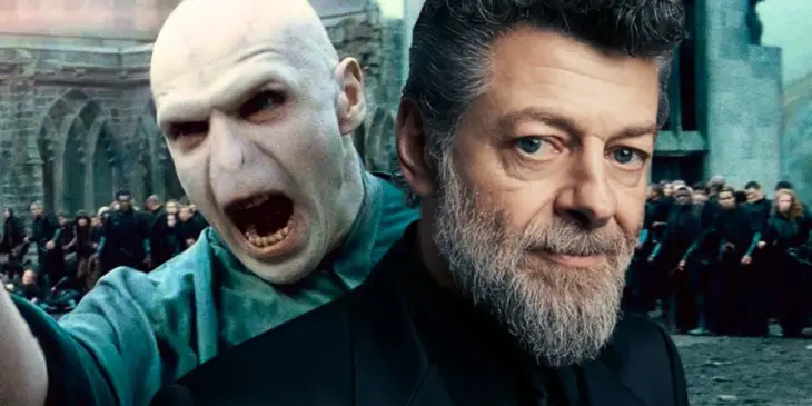Voldemort, de Harry Potter, e Andy Serkis
