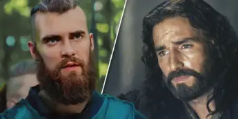 Jaakko Ohtonen em O Último Reino e Jim Caviezel em A Paixão de Cristo