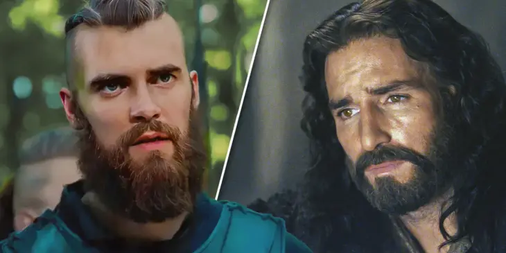 Jaakko Ohtonen em O Último Reino e Jim Caviezel em A Paixão de Cristo