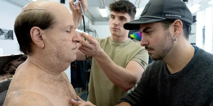 Mike Marino, maquiador de Batman e Pinguim, que retorna em Batman: Parte II