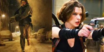 As versões de Resident Evil com Austin Abrams e Milla Jovovich