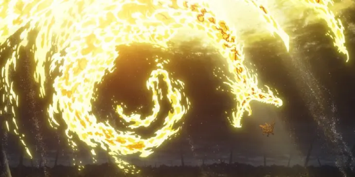 Chegada do Qifrey em cena do Episódio 5 de Witch Hat Atelier