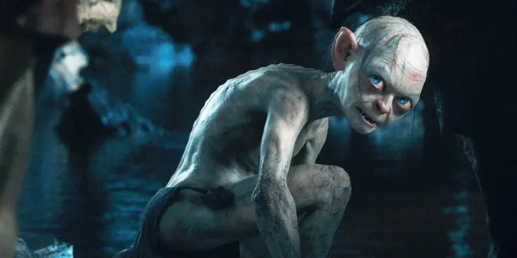 Andy Serkis como Gollum na franquia O Senhor dos Anéis